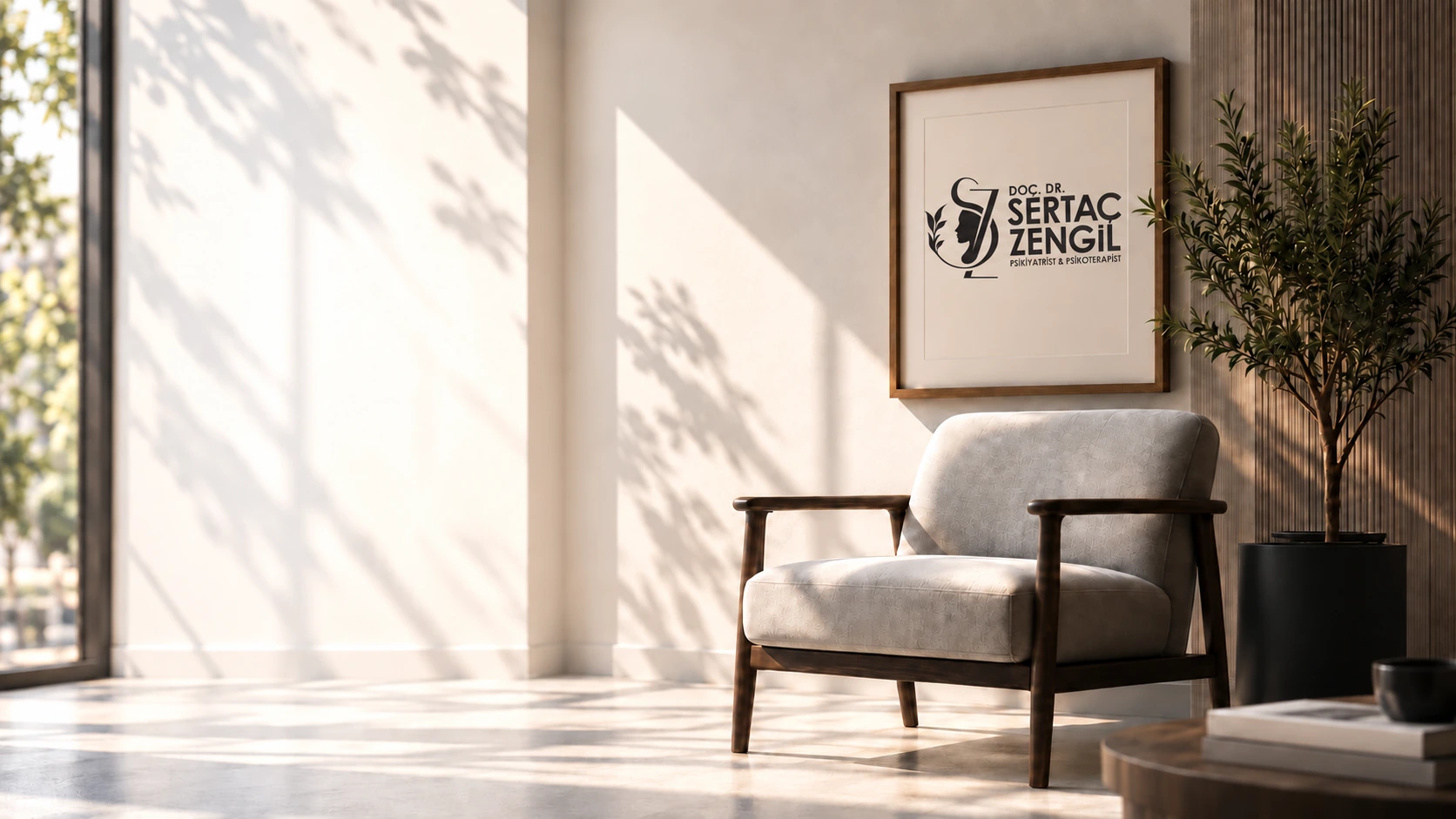 Sertaç Zengil kliniğinin karşılama alanı
